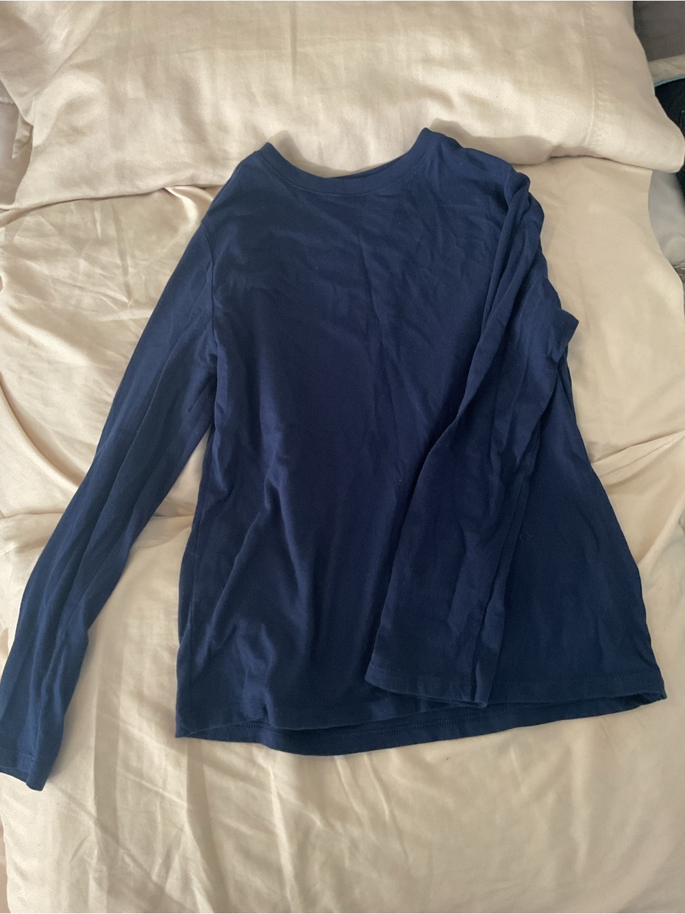 Cat & Jack Navy Blue Long Sleeve Crew Tee